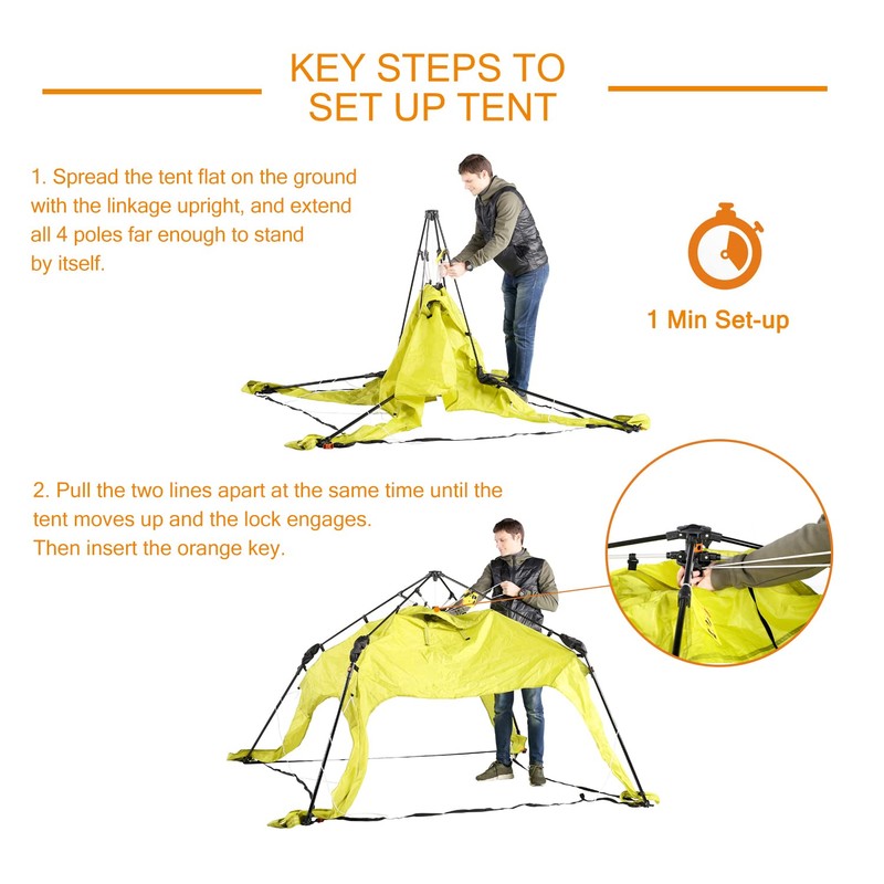 8.2'x8.2' Pop Up Canopy, 2023 Upgraded Outdoor Canopy, Portable Folding