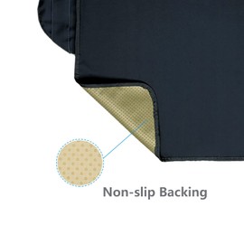 WOMUMON Extra Large Booster Chair Cover, Dining Chair Seat Protector Cover for Booster Seat, Non-Slip Backing, Waterproof, Oil-Proof and Stain-Proof, Easy to Wipe Clean