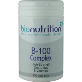 Bio Nutrition B-100 Complex : One-A-Day : Men's Health Vitamins : 100 vegi-tabs