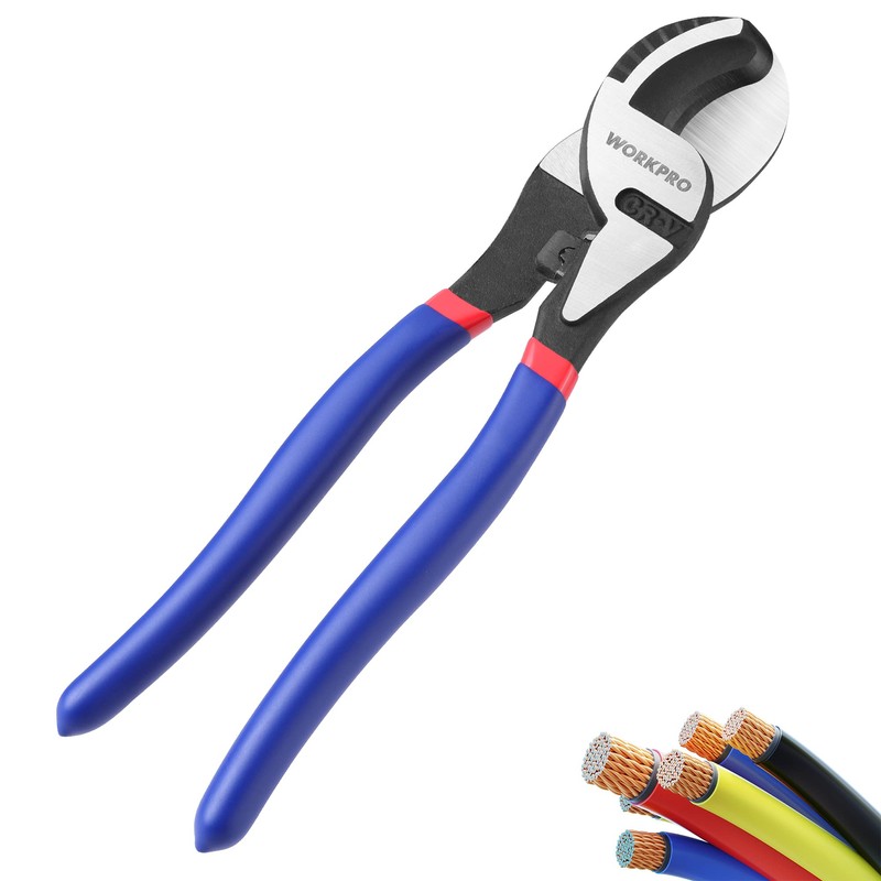 WORKPRO 9-1/4 inch High Leverage Cable Cutter, Heavy Duty Wire