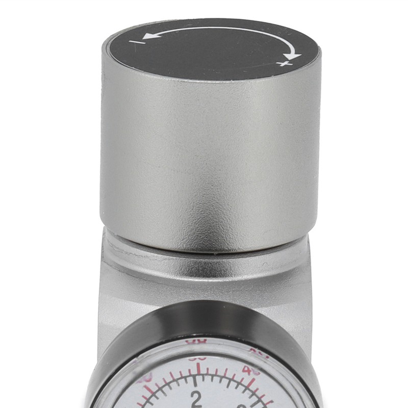 Mini CO2 Gas Regulator with CutOff Switch MFL3/8in to TR21x4