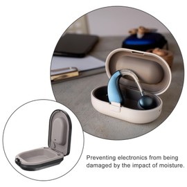 Gehäuse für Hörgeräte, kompakt, stoßfest, leicht und tragbar, für Hörgeräte, praktischer Aufbewahrungsbehälter für Reisen im Freien