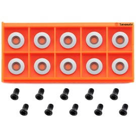 TANOMATE Ci3 12mm Round Replacement Carbide Inserts for Woodturning, 10 pcs