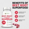 Beet Root Capsules - 1200mg Per Serving - 200 Beet