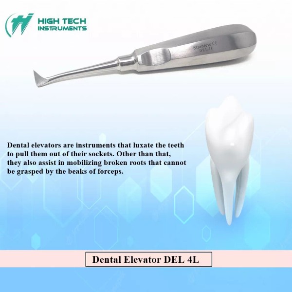 HIGH TECH INSTRUMENTS Surgical Dental Root Elevator Oral Implant Luxating