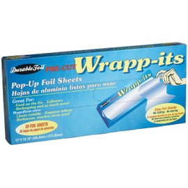Durable Foil Pre-Cut Wrapp-its Pop-Up Foil Sheets, 25-Sheet Box (Pack of 24)