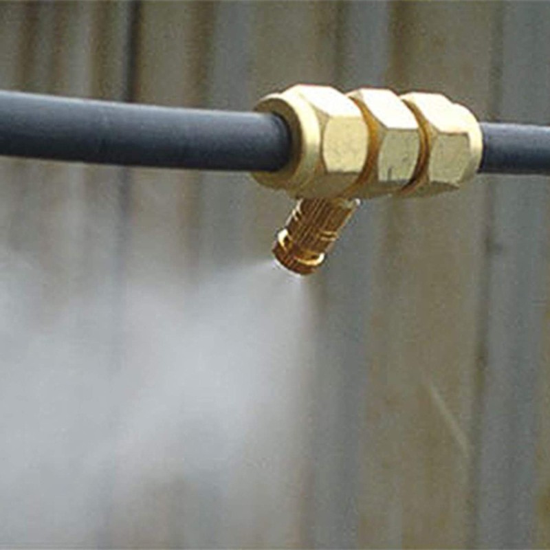 Brass Misting Nozzle, 10 Pack High Pressure Spray 10/24 UNC