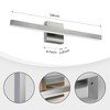 KAISITE Modern Vanity Light Brushed Nickel Bathroom Light Fixture Over