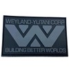 Weyland Yutani Building Better Worlds Grey Airsoft PVC Velcro Emblem