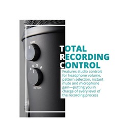 Blue Microphones Yeti USB Microphone (Blackout) Bundle with Studio Pop Filter and 4-Port USB 3.0 Hub Bundle- Blue Yeti Mic is Ideal for Recording, Computer Gaming, Streaming, and Podcasts (3 Items)