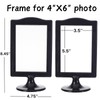 Meonua Double Sided Standing Picture Frames 4x6 Inch Pedestal Photo