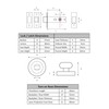 HANDLEZONE® Bathroom Toilet Door Thumb Turn and Release Deadbolt Kit
