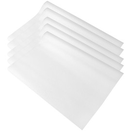 DIAONIAN Pack of 5 Fridge Mats, Fridge Mats, Fridge Mats, Antibacterial, Washable, Non-Slip, 45 x 29 cm