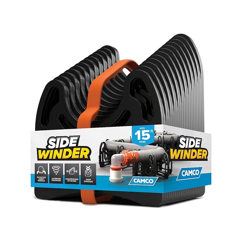 Camco Sidewinder 15-Ft RV Sewer Hose Support - Flexible Telescoping