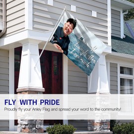 Anley Fly Breeze 3x5 Foot KimJongUn Kim Jong Un Live well, Laugh often, Love much Flag - Canvas Header and Double Stitched - Novelty College Funny Dorm Flags Polyester with Brass Grommets 3 X 5 Ft