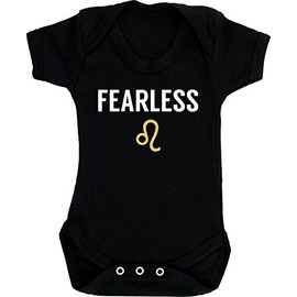 Hippowarehouse Fearless Leo baby vest bodysuit (short sleeve) boys girls