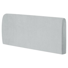 sourcing map Bed Headboard Slipcover, 1.2m Stretch Bed Headboard Cover Dustproof Protector Cover Jacquard Furniture Cover for 1.1-1.4m Headboard, Grey
