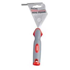 ProDec Advance ARFR003 Soft Grip 4 inch Mini Paint Roller Frame Compatible with All Mini Paint Rollers - 10 inch long, Universal 6 mm Diameter Chrome Push Fit Bar