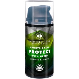 CristinenMoor Sports Balm Protect I Hemp Oil Cream Deep Care for Muscle Relaxation Massage Balm for Relaxing the Limbs Vegan Hygienic and Practical Packaging Made in Germany