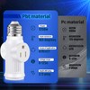SerBion E26 Light Socket to Plug Adapter - 2 Pack