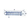 Boat Mooring Spring Stainless Steel 5MM (Marine Line Compensator Rope)