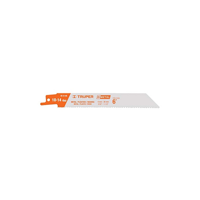 Truper SE-614G, 2 Seguetas bimetálicas para sierra sable, uso general,