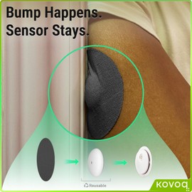 KOVOQ - Freestyle Libre 3 Sensor Covers with Reusable Hardshell Cover, 20 Libre 3 Covers, Waterproof, Breathable and Comfortable, 14 Days of Enhanced Protection, Premium Giftable Tin Pack (BLK)