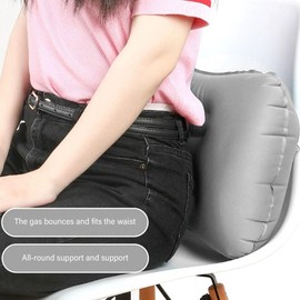 SYXLS Inflatable Pillows(Grey), Breathable and storable for Camping, Press to open, Compressible Compact Travel InflatabCamping, Removable Coverle Pillow, Compressible Compact Pillow 30 * 10 cm