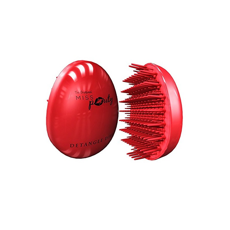 Miss Pouty Original Detangle Diva Brush - Compact Hair Detangler