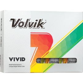 Volvik Vivid Matte Golf Balls (One Dozen) (White)