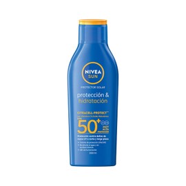 Protector Solar Corporal NIVEA SUN Protección E Hidratación Fps50+ 200Ml Con Vitamina C Y Ácido Hialurónico