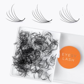 Eyesy Lash 500 Camellia Lash Extensions 5D 0.07 Mixed Length 12-14-16 mm Curl CC Handmade Easy Natural 3D Volume Eyelashes Premade Lash Fans Extensions Promade Lash Fans Volume Lash Extensions