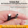 6 3/4 Inch Short Antenna for Nissan Frontier (2005-2019), Nissan