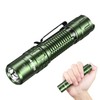 Wurkkos TD02 LED Flashlight, 2000 High Lumens Tactical Flashlight, Rechargeable