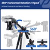 Fotopro 68 inch Camera 360 Horizontal Tripod Monopod with Center