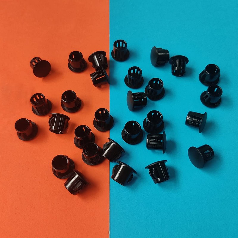 30 Pcs Black Hole Plugs 10mm (3/8") for Cabinet and