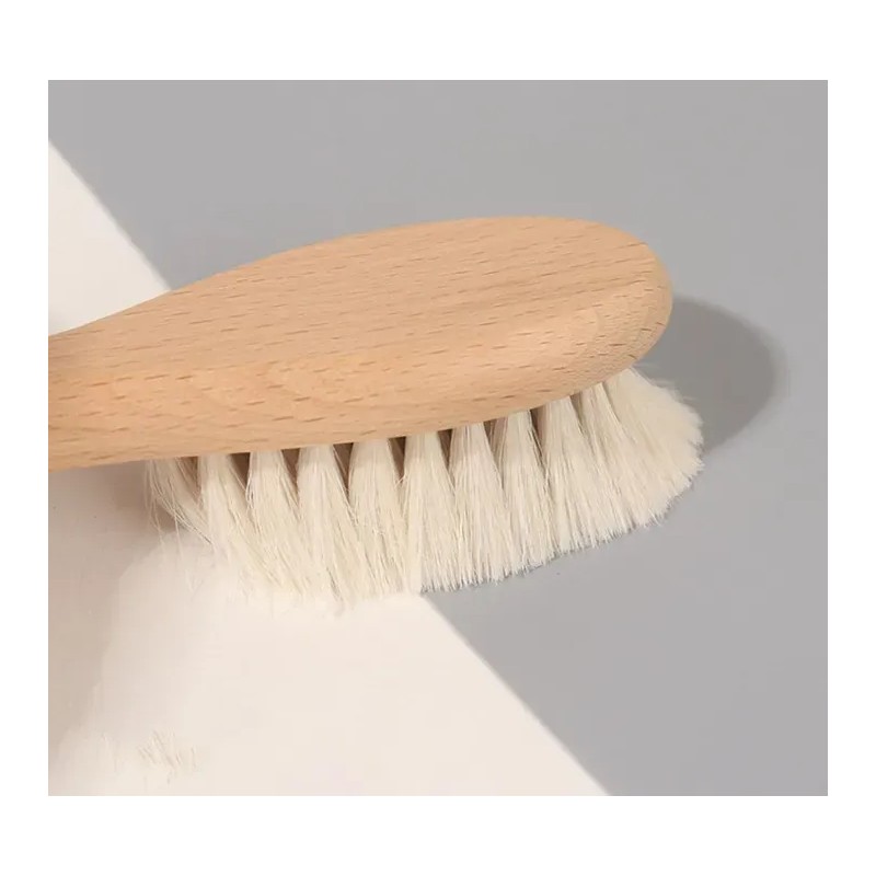 Cepillo Bebé Cerdas Naturales Suaves Y Peine De Bambú