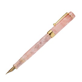 Jinhao 100 Classic Fountain Pen Pink, Medium Nib with Converter and Pen Case Set