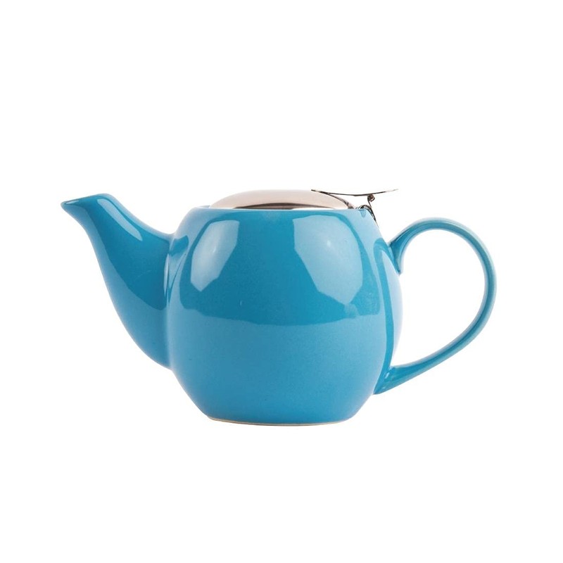 Olympia CAF� Teapot 510Ml Blue with New Useful Features for