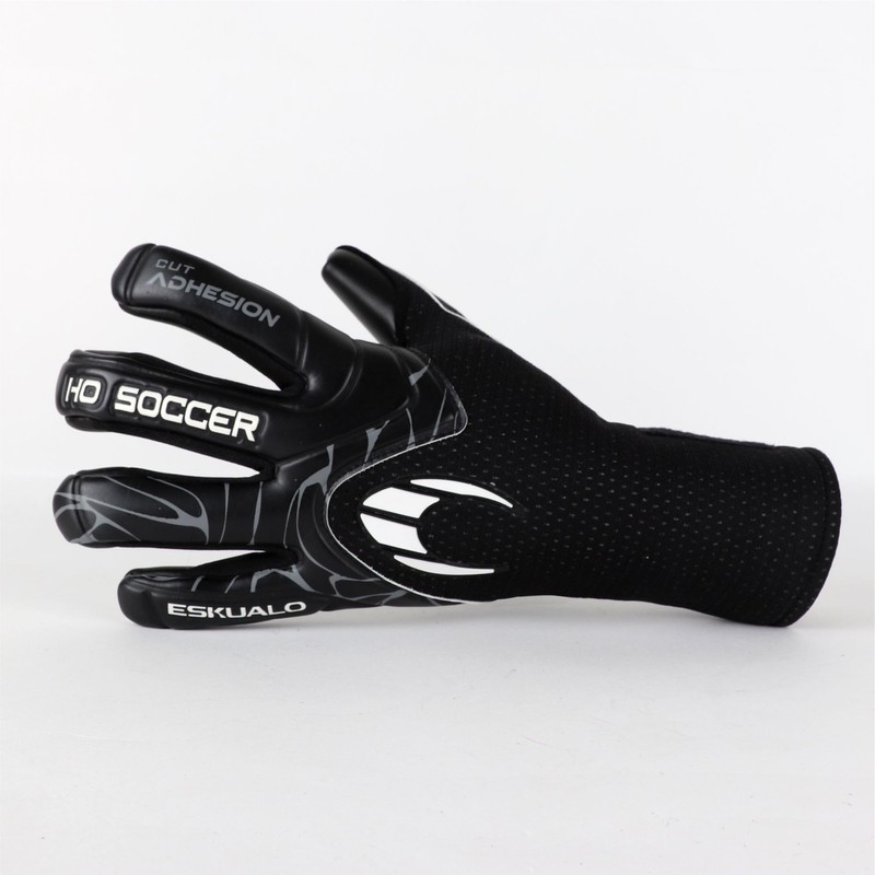 HO Soccer ESKUALO Blackout Goalkeeper Gloves, Plain, Children, Black 6