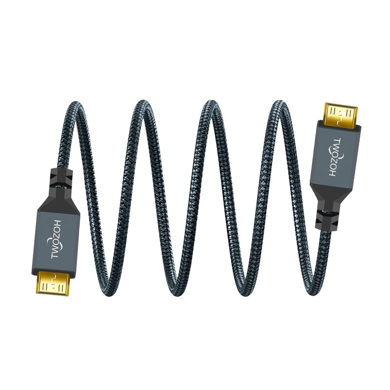 Twozoh Mini HDMI to Mini HDMI Cable 0.3M (HDMI Type