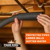 Foam King Pipe Insulation for 1/2 inch Copper Pipe 3