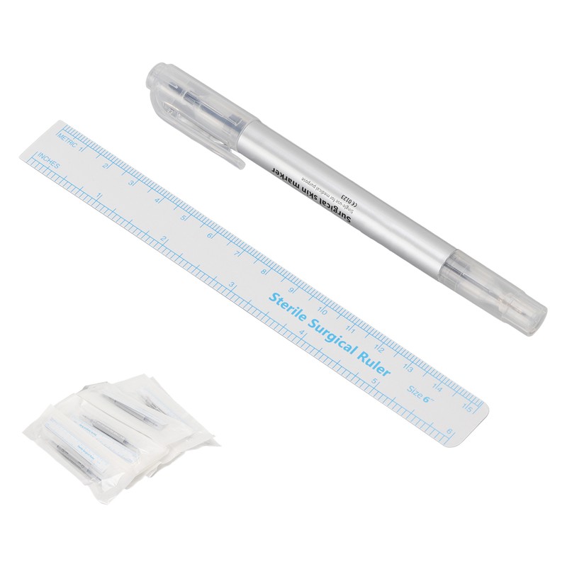 10pcs Microblading Tattoo Marker Pen Gray Skin Marker Pen Paper