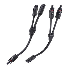 pecron Solar Connectors Solar Panel Connectors Y Branch Solar Panel Parallel Connection Cable (M/FF+F/MM)
