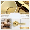 LOQRON 5 Pack Wholesale Keyed-Alike Brushed Gold Keyed Entry Door