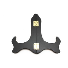 Navire [Set of 2] Natural Wood Made in Japanese Japanese Hand Fan Stand Decor Display, Free To Display Supplies 13 cm Type