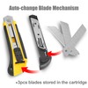 DOWELL Utility Knife Box Cutter Retractable Self Loading Heavy Duty