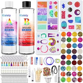 Resin Kits for Jewelry Making Silicone Molds Starter Kit 278 pcs Bundle with Epoxy Resin Silicone Mold Art Accessories Included for DIY Jewelry Earring Keychain Necklace Rings Making Adults Beginners