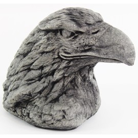 Eagle Head Concrete Garden Statue Cement Figurine Sculpture
