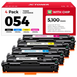 054 Toner Cartridge Set 4-Pack Replacement for Canon 054 CRG-054 054H Compatible with Canon ImageCLASS MF642Cdw MF644Cdw MF641Cdw LBP622Cdw LBP623Cdw MF641Cw Printer Ink chip Black Cyan Yellow Magenta